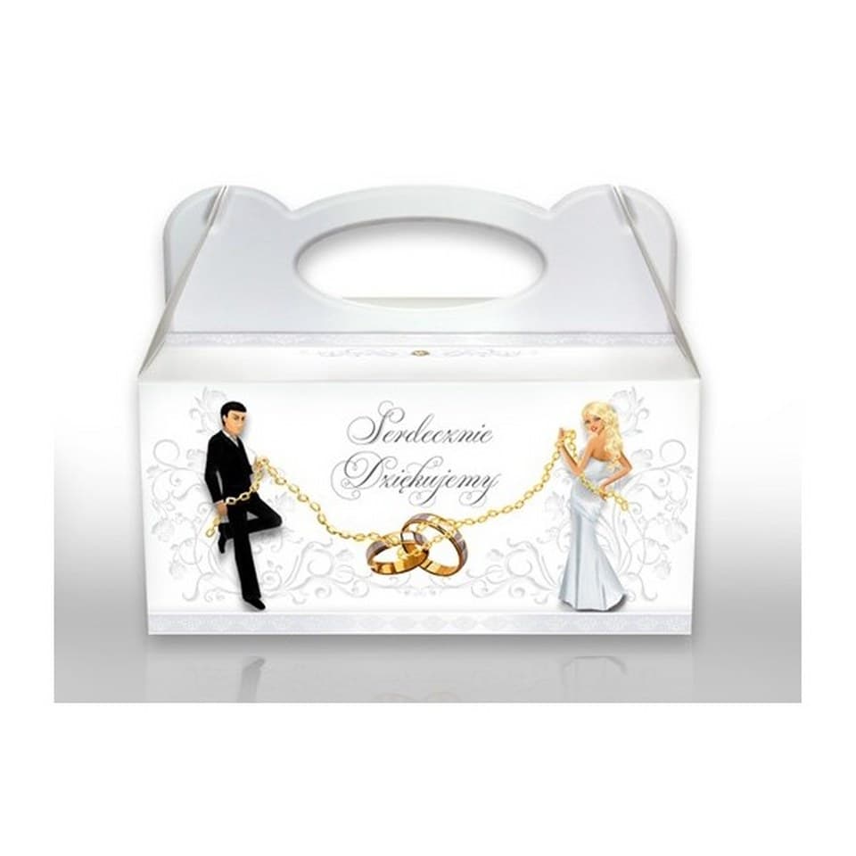 Pudełko tekturowe na ciasto,  łańcuch