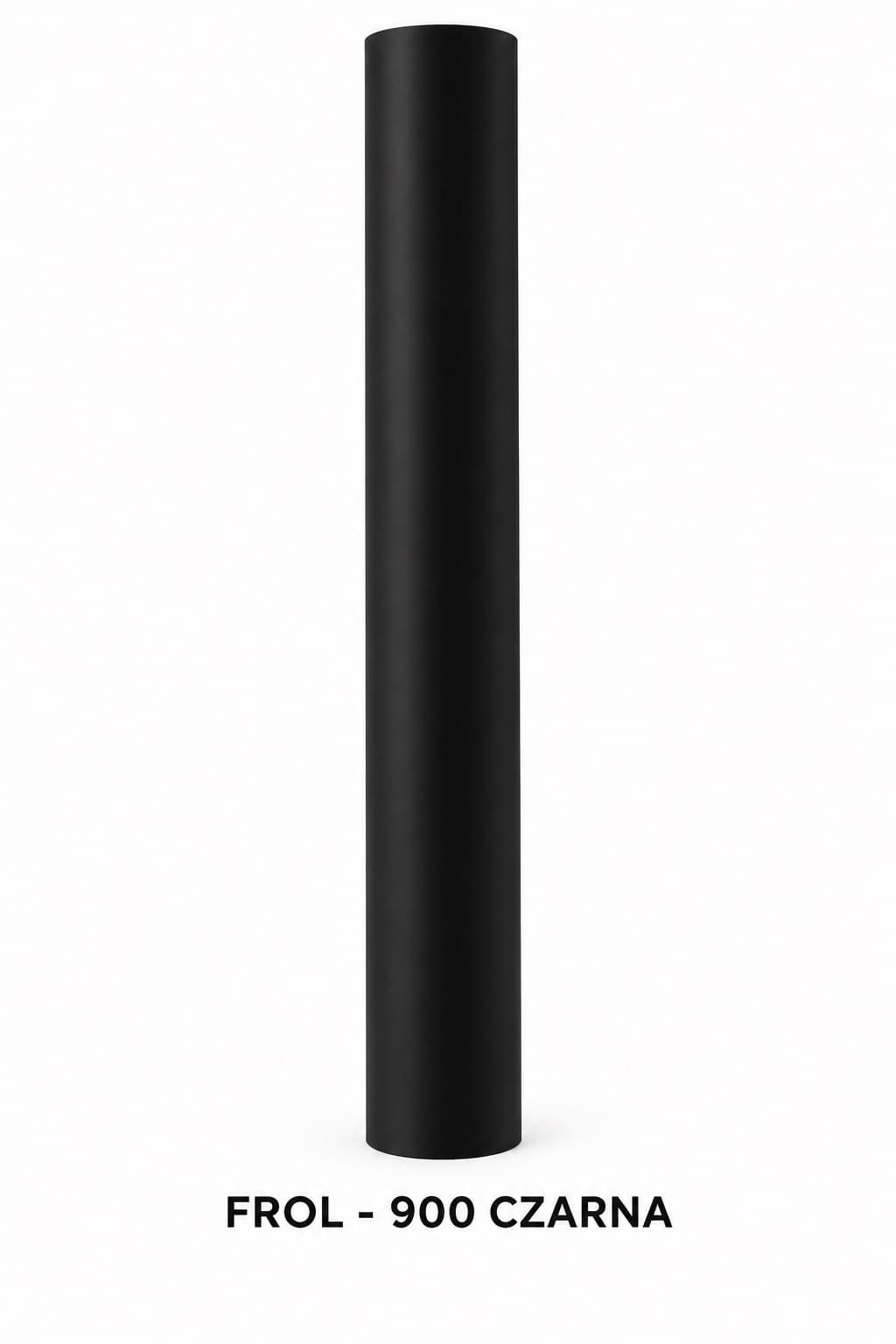 Folia satynowa gładka, 50cm/8,1 mb, czarna