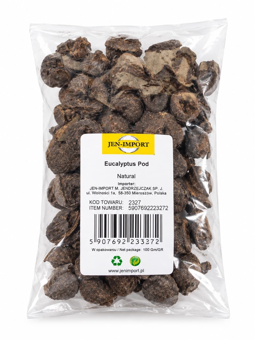 Eukaliptus suszony 100g torebki nasienne dekoracja