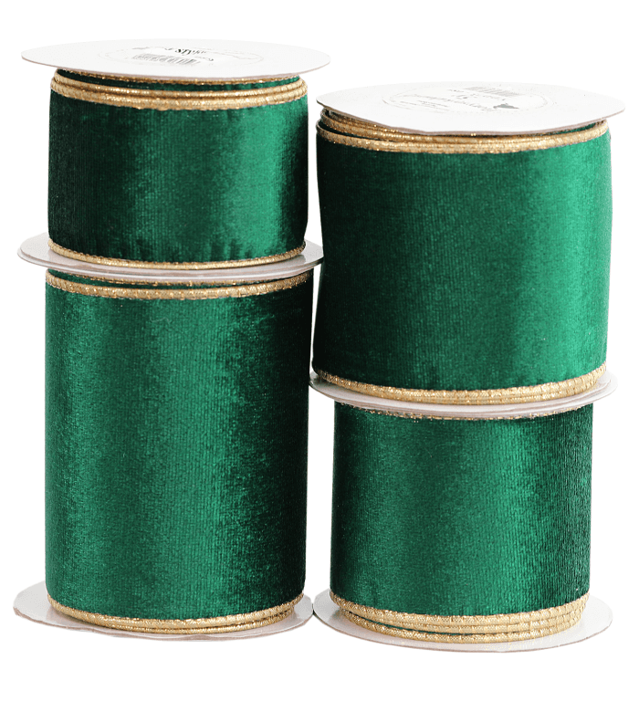 Wstążka z drutem VELVET DWUKOLOR 63mm/5y, butelka