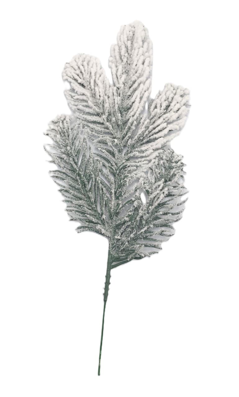Sztuczna Gałązka świąteczna ośnieżona 31 cm