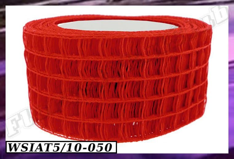 Wstążka siatkowa 5cm/10mb czerwona