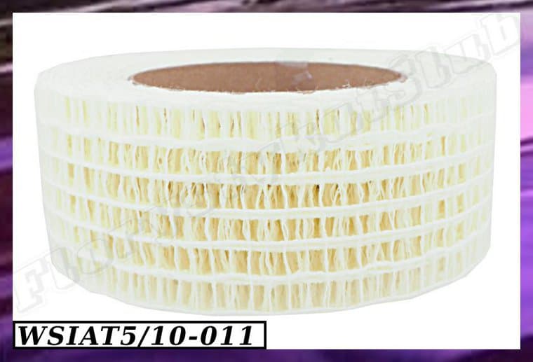 Wstążka siatkowa 5cm/10mb jasnokremowa