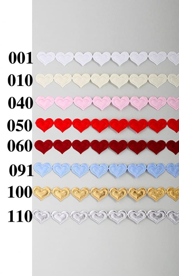 Aplikacje serce pełne. 1mb białe