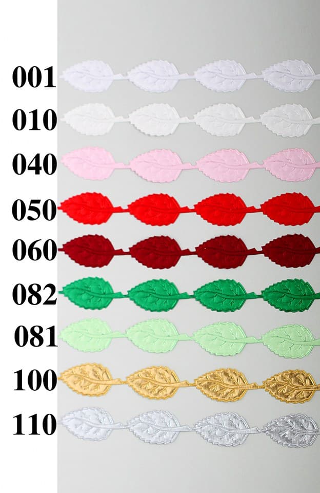 Aplikacje liść średni. 1mb kremowy