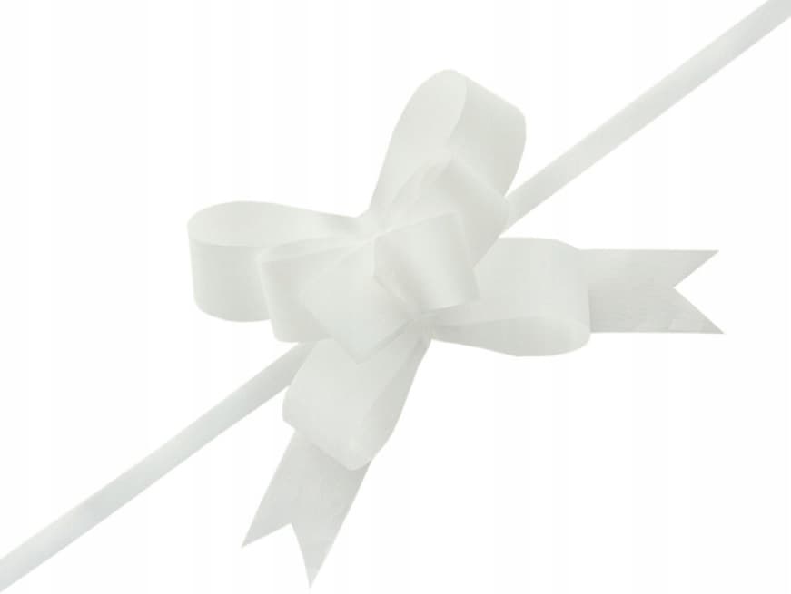 Wstążka ściągana szer.2cm/25szt, biała