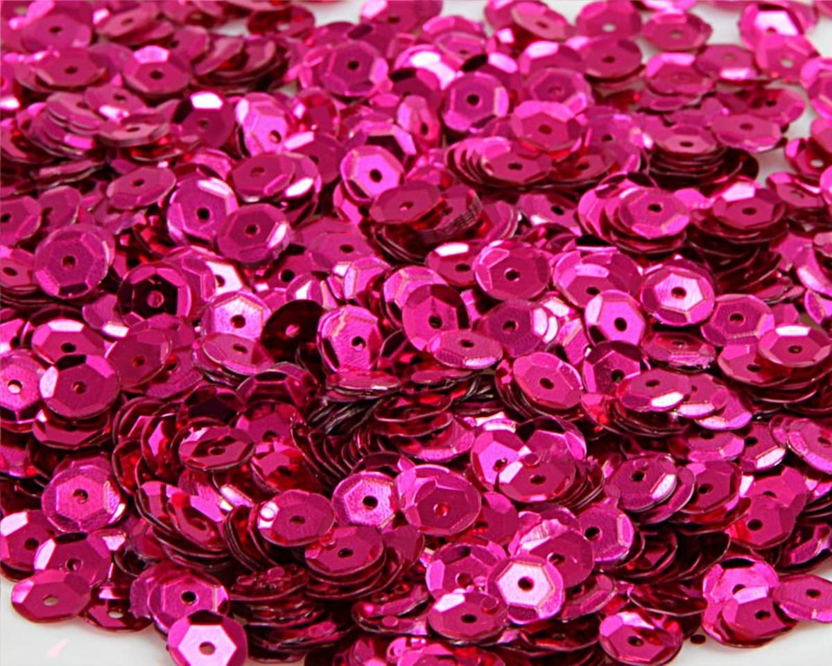 Cekiny 6mm/15gram amarantowy błyszczący