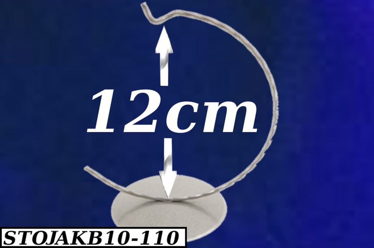 Stojak na bombki, jajka, 10cm, srebrny