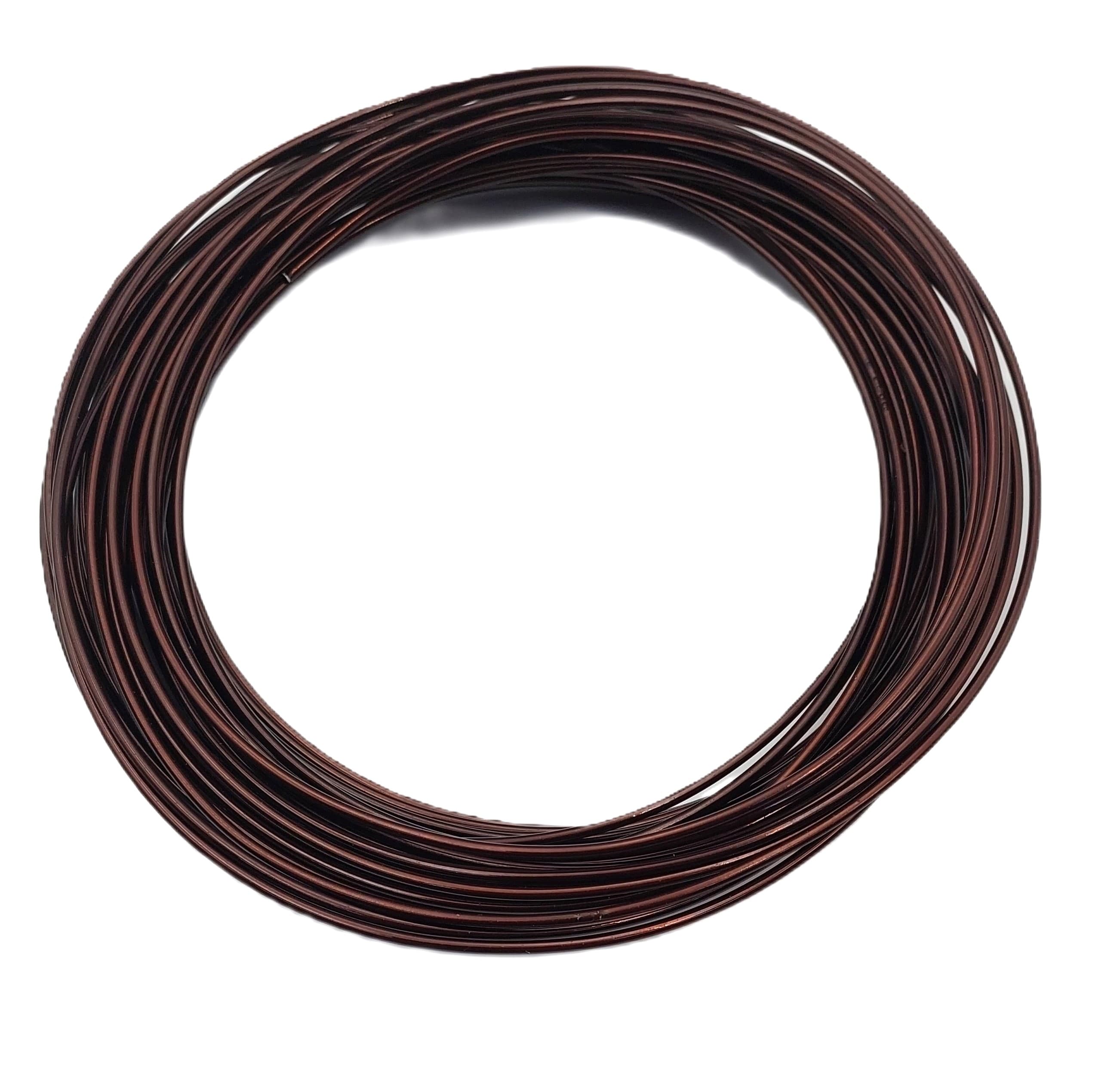 Drut aluminiowy śr.2mm/100g/12mb, brązowy