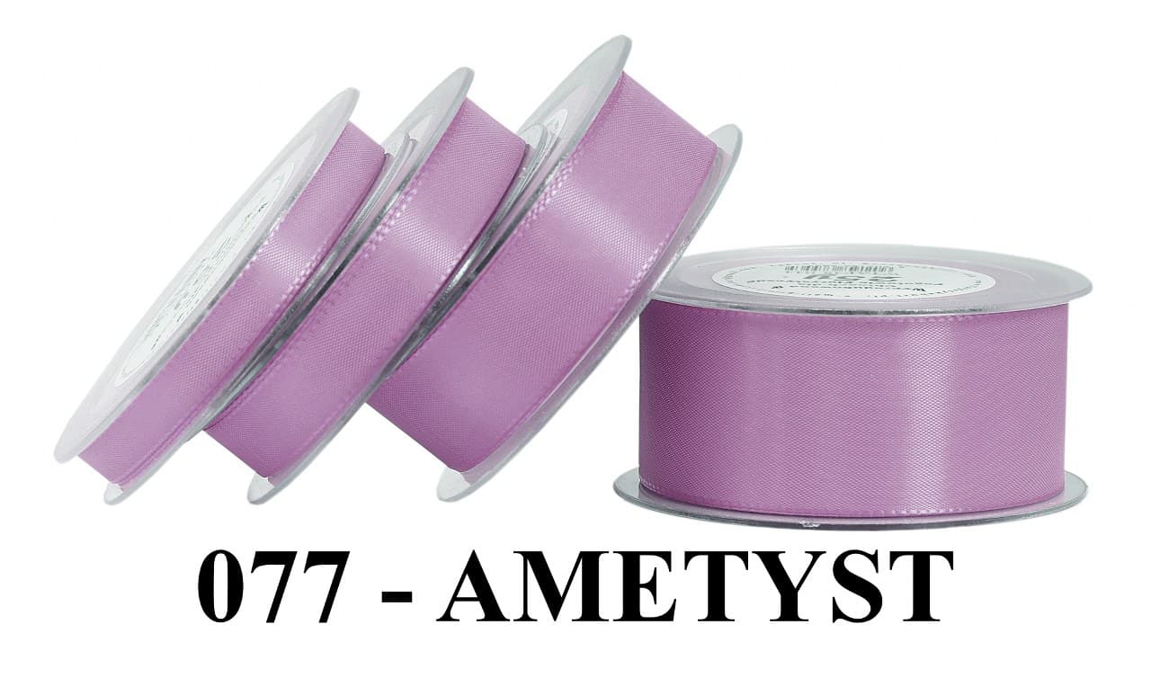 Wstążka z tafty, 10mm/22mb, ametyst